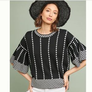 Anthropologie mod intarsia pullover